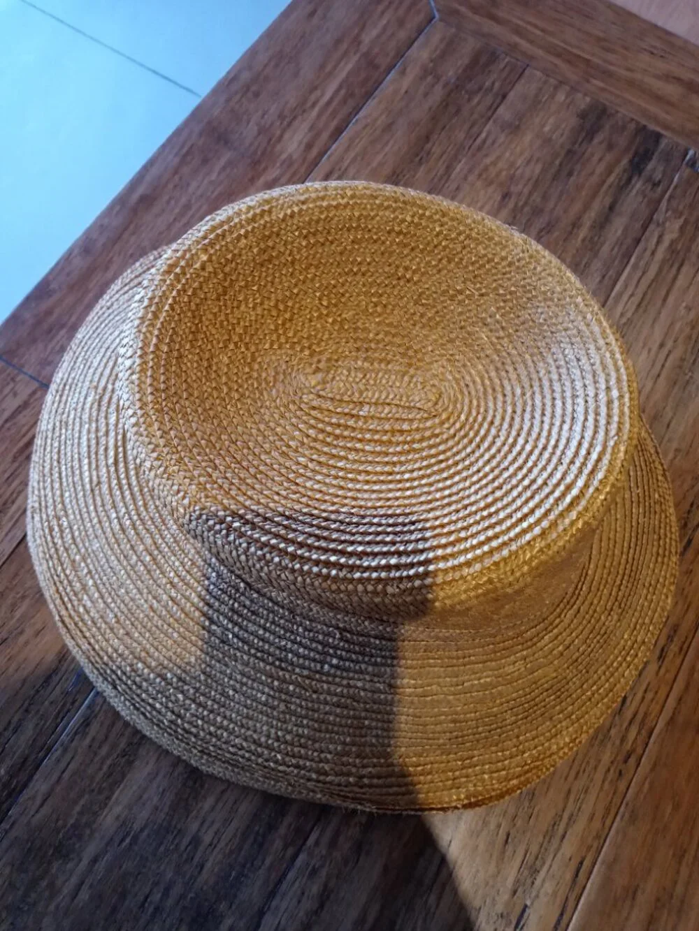 (flawed) ERIC JAVITS raffia sun hat vintage (OS) - Picture 11 of 13